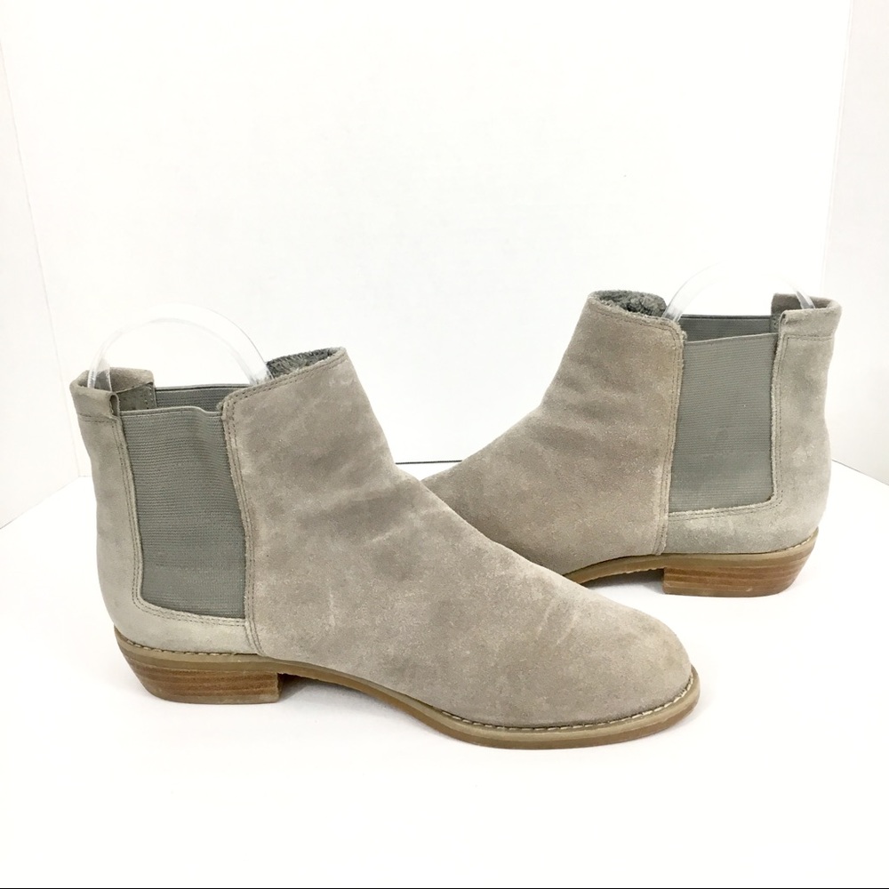 Maiden lane faux fur lined suede booties